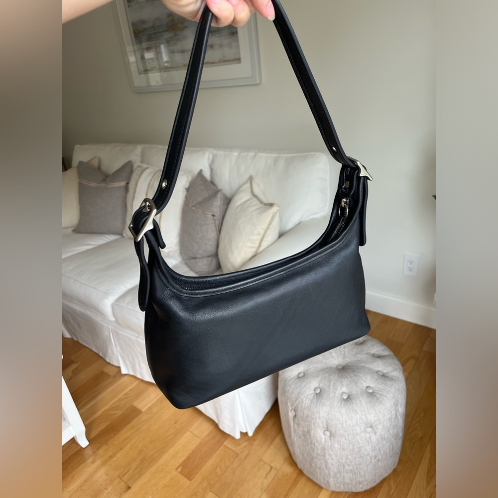 Vintage Coach Legacy Small Hobo Black #9059 NEVER USED